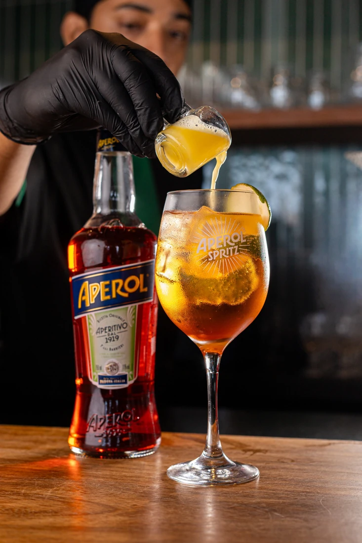 Aperol Spritz — foto do cardápio Ki-Mukeka
